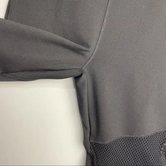 BSP Solid Black Knee Length Athletic Leggings Capris Stretchy Spandex size M - Picture 8 of 10